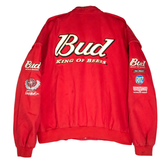 Y2K NASCAR Racing Jacket Chase Authentic Dale Earnhardt Jr Nextel Budweiser XL - Picture 2 of 14